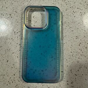 Iridescent Blue iPhone 15 Pro Case